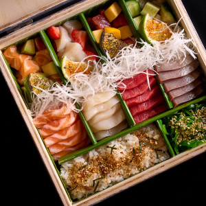 Box sashimi tar tar