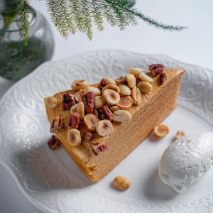 Блинный торт с солёной карамелью
