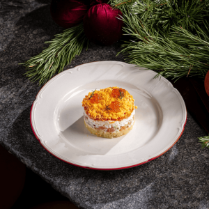 Мимоза копченый лосось