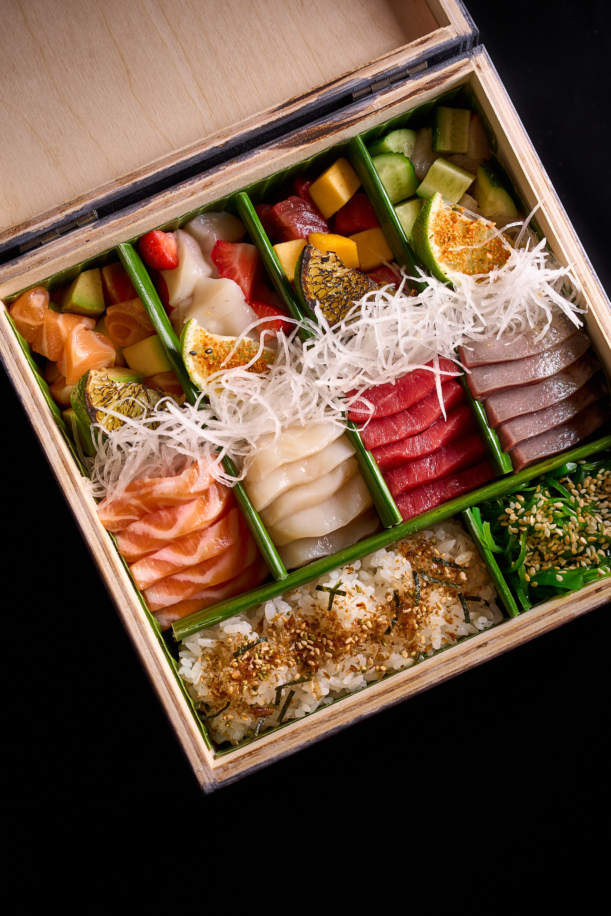 Box sashimi tar tar